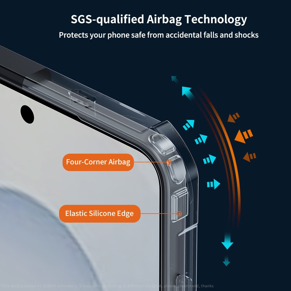 XUNDD För Samsung Galaxy S25 Slim / S25 Edge Skal Stoppsäkert TPU + Akryl Genomskinligt Baksida Mobilskal