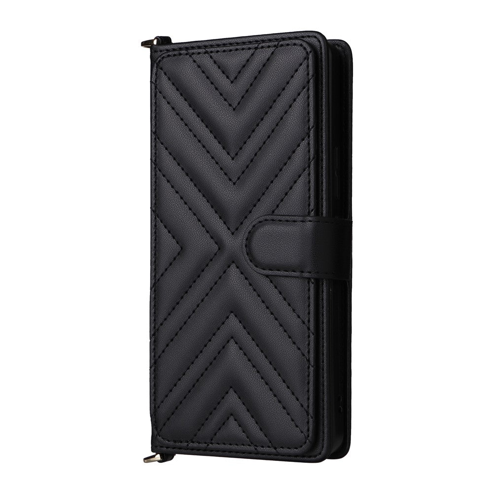 Til Asus Zenfone 12 Ultra 5G Pung-etui med Skulder-/Håndrem Læder Telefoncover Stand