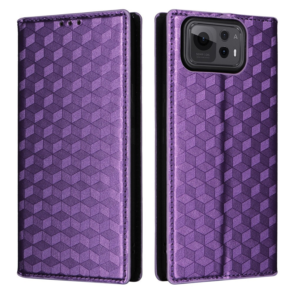 For Asus Zenfone 12 Ultra 5G Case Wallet Rhombus Imprinted Leather Phone Cover