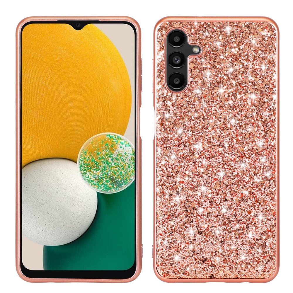 For Samsung Galaxy A26 5G Case TPU + PC Sparkling Glitter Phone Back Cover