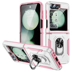 For Samsung Galaxy Z Flip7 FE 5G / Z Flip6 5G Case Military Grade Ring Kickstand PC + TPU Phone Cover
