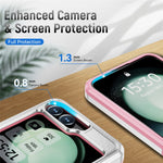 For Samsung Galaxy Z Flip7 FE 5G / Z Flip6 5G Case Military Grade Ring Kickstand PC + TPU Phone Cover