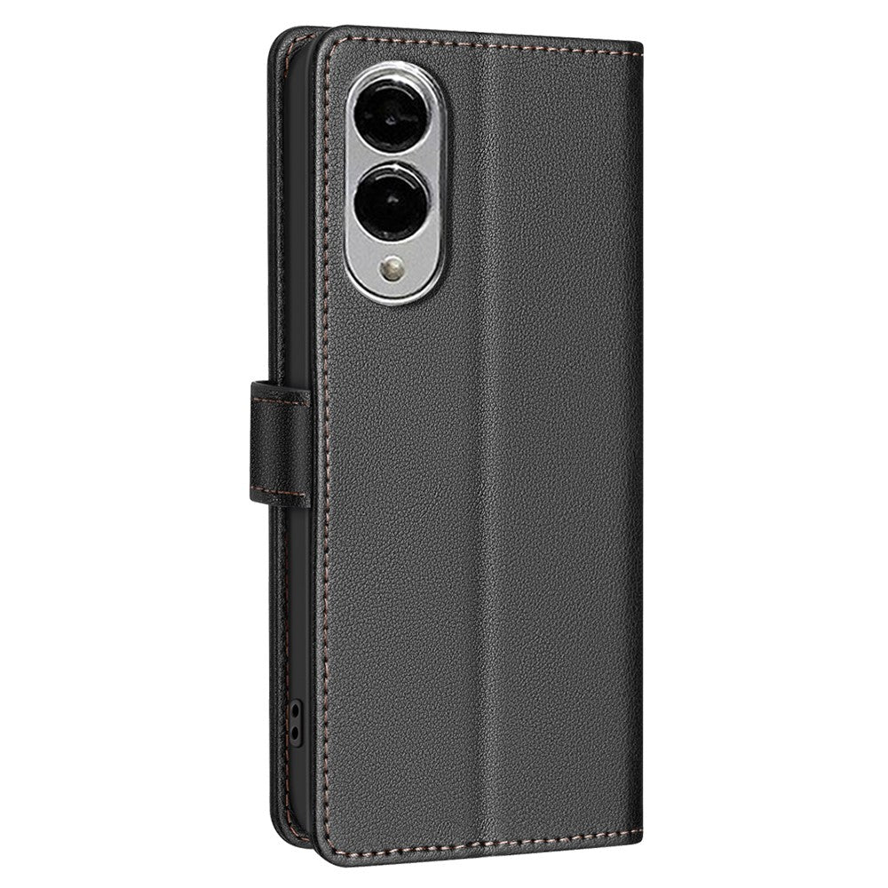 BINFEN COLOR BF32 For Samsung Galaxy S25 Edge Leather Case Wallet RFID Blocking Phone Cover