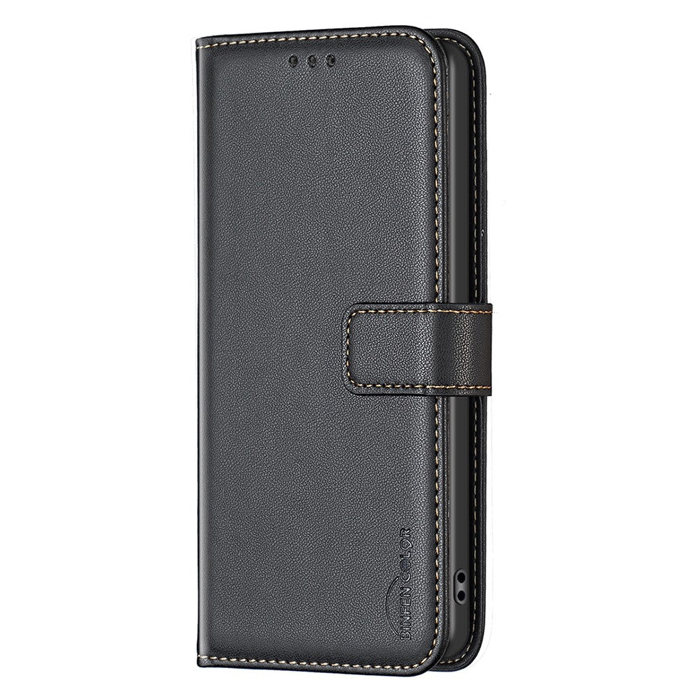 BINFEN COLOR BF17 For Samsung Galaxy S25 Edge Case Wallet Folio Flip Leather Cover