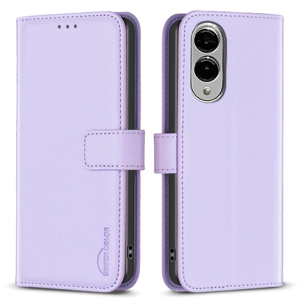 BINFEN COLOR BF17 For Samsung Galaxy S25 Edge Case Wallet Folio Flip Leather Cover