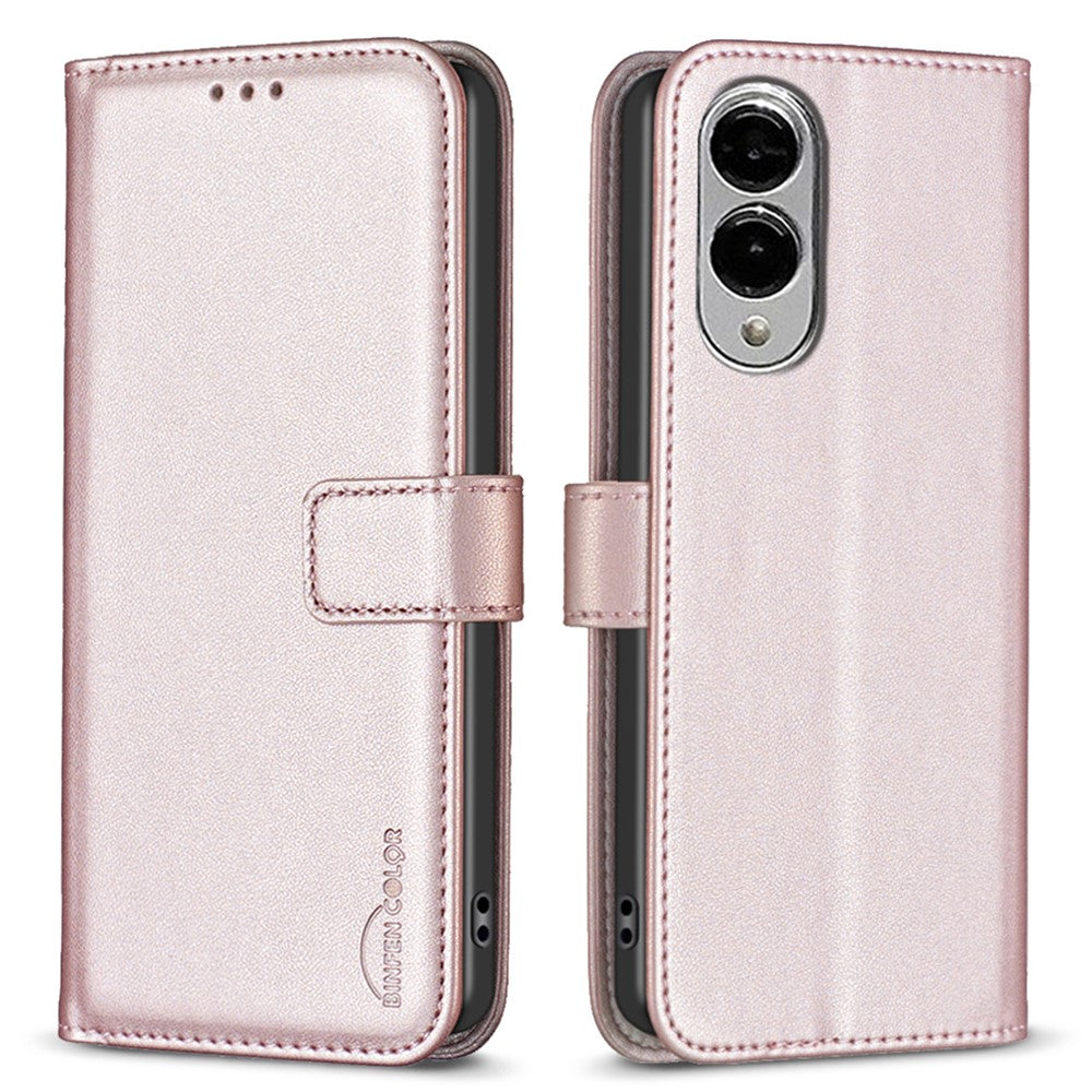 BINFEN COLOR BF17 For Samsung Galaxy S25 Edge Case Wallet Folio Flip Leather Cover