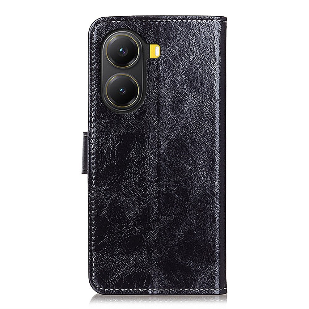 For Xiaomi Redmi Turbo 4 5G / Poco X7 Pro 5G Case Wallet Leather Phone Cover Crazy Horse Texture