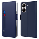 Xiaomi Redmi Turbo 4 5G / Poco X7 Pro 5G-skal Stativ PU-läder mobilskydd Korthållare Spegel