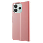 Xiaomi Redmi Note 14 5G Fodral Stativ PU Läder mobilfodral Korthållare Spegel