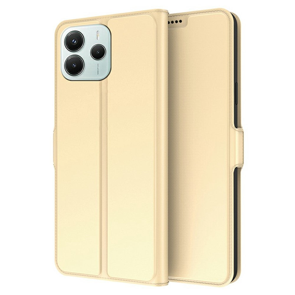 For Xiaomi Redmi Note 14 4G (163.25mm) Case Shockproof TPU Inner Shell Leather Phone Cover Card Slot