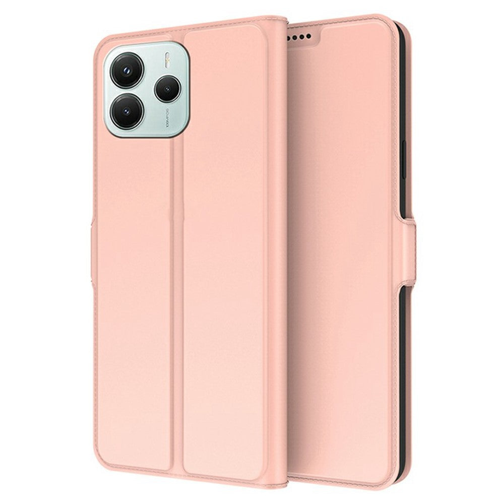 For Xiaomi Redmi Note 14 4G (163.25mm) Case Shockproof TPU Inner Shell Leather Phone Cover Card Slot