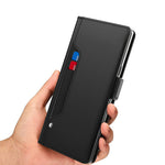 For Xiaomi Redmi Note 14 Pro 4G Case Stand PU Leather Phone Cover Card Holder Mirror