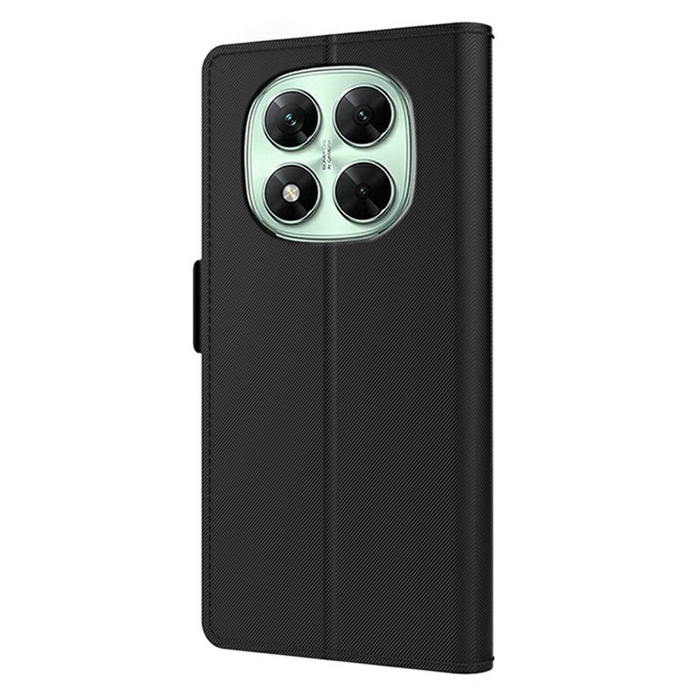 For Xiaomi Redmi Note 14 Pro 4G Case Stand PU Leather Phone Cover Card Holder Mirror