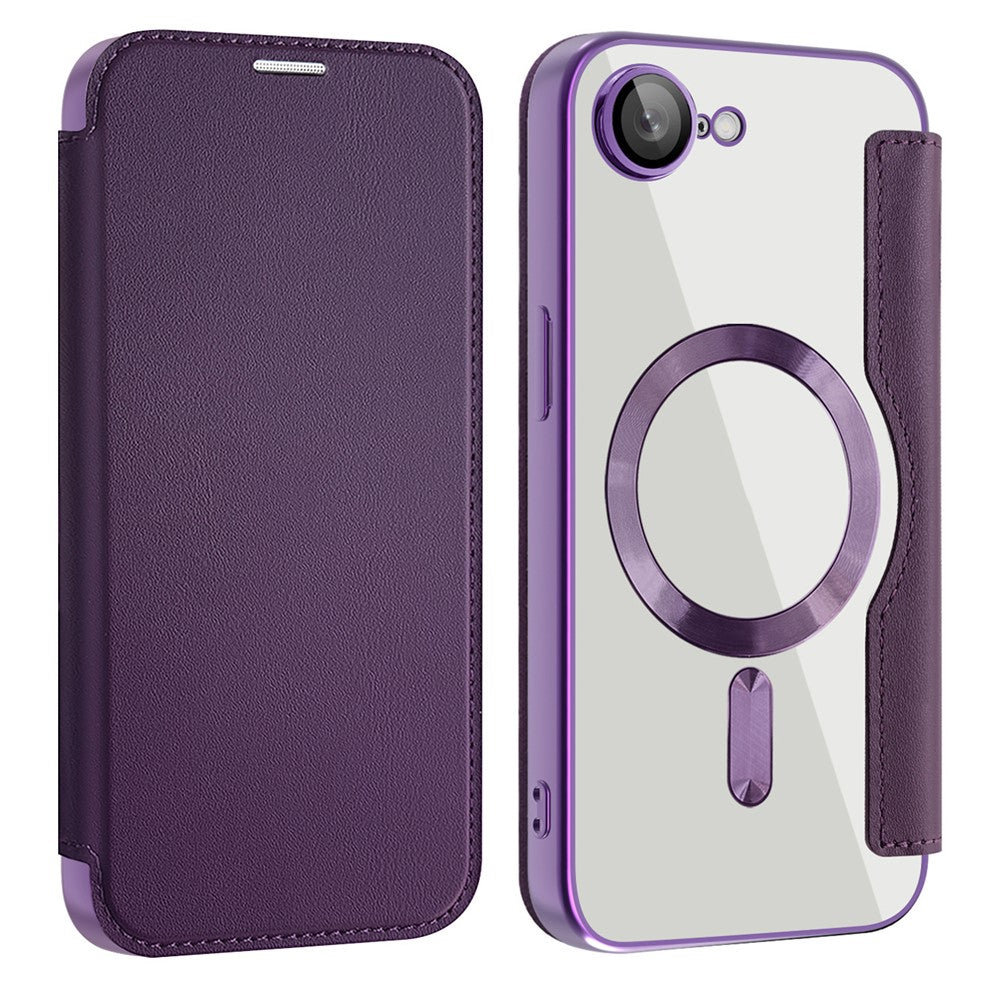 For iPhone 17th / 16th Case Compatible with MagSafe RFID Blocking Leather Phone Cover