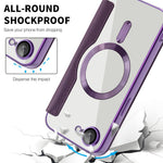 For iPhone 17th / 16th Case Compatible with MagSafe RFID Blocking Leather Phone Cover