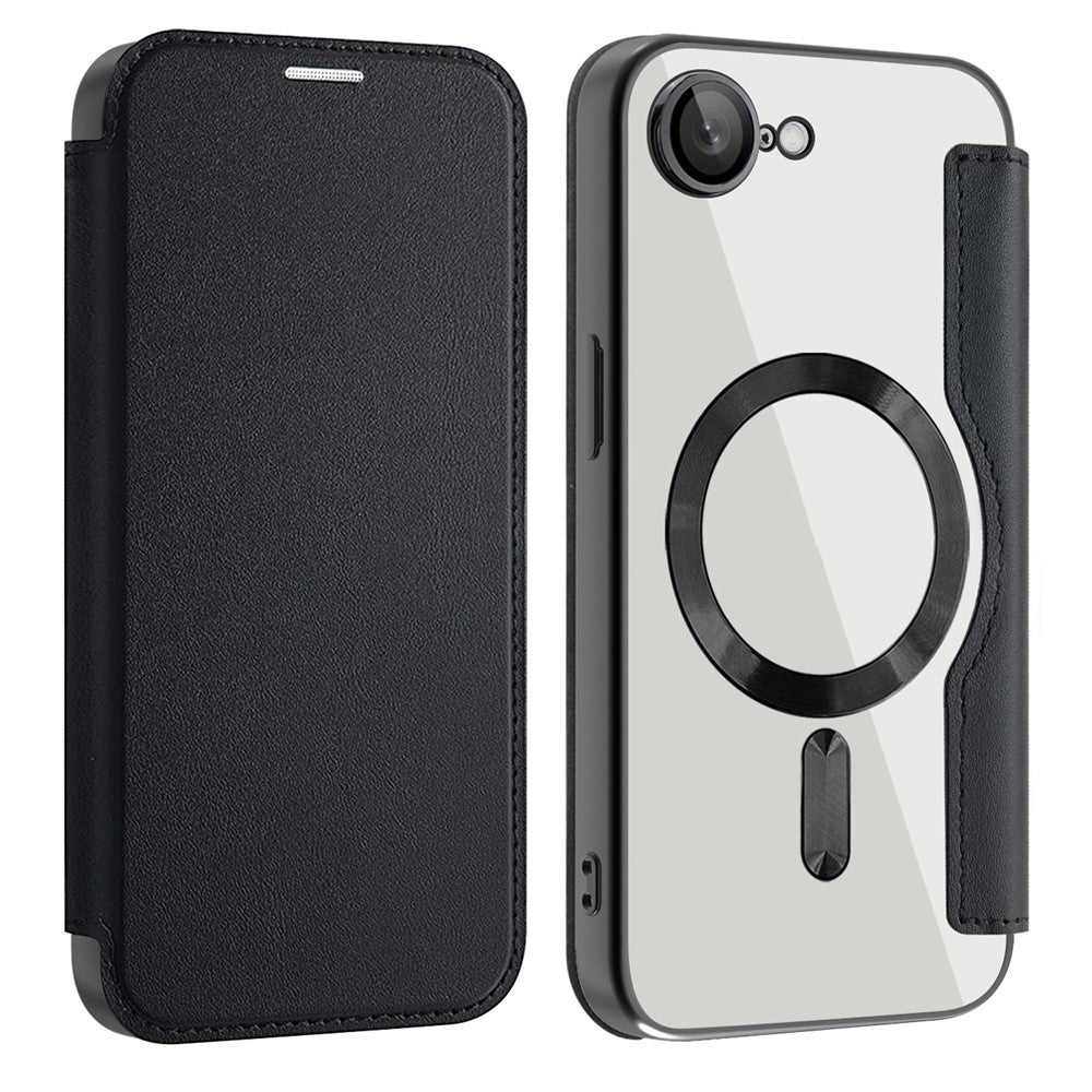 For iPhone 17th / 16th Case Compatible with MagSafe RFID Blocking Leather Phone Cover