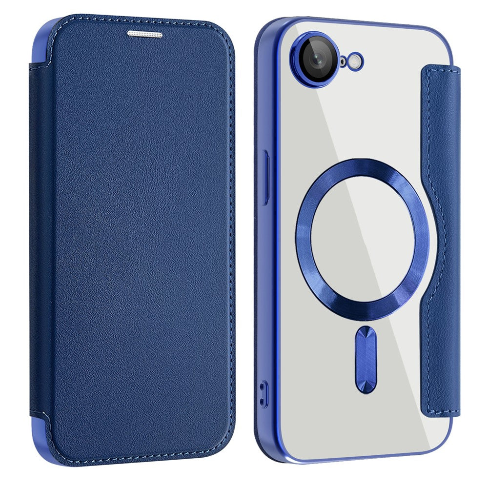 For iPhone 17th / 16th Case Compatible with MagSafe RFID Blocking Leather Phone Cover