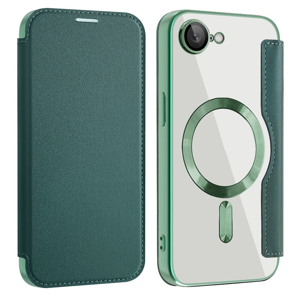 For iPhone 17th / 16th Case Compatible with MagSafe RFID Blocking Leather Phone Cover