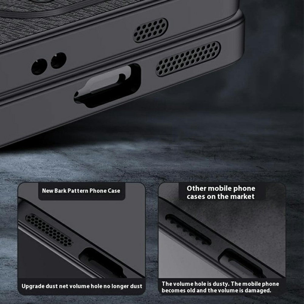 For Xiaomi Redmi Note 14 5G Case Wood Texture PU Leather Coated PC TPU Phone Cover