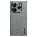 For Xiaomi Redmi Note 14 5G Case Wood Texture PU Leather Coated PC TPU Phone Cover