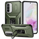 Samsung Galaxy A37 5G / A56 5G / A36 5G Camshield-etui med støtte, TPU+PC og skridsikkert mobilcover