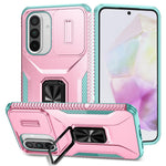 Samsung Galaxy A37 5G / A56 5G / A36 5G Camshield-etui med støtte, TPU+PC og skridsikkert mobilcover
