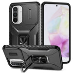 Samsung Galaxy A37 5G / A56 5G / A36 5G Camshield-etui med støtte, TPU+PC og skridsikkert mobilcover