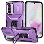 Samsung Galaxy A37 5G / A56 5G / A36 5G Camshield-etui med støtte, TPU+PC og skridsikkert mobilcover