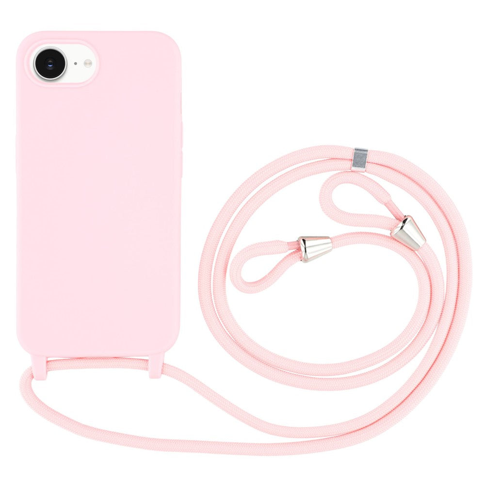 For iPhone 17th / 16th Case TPU Soft Shockproof Phone Cover with Adjustable Lanyard