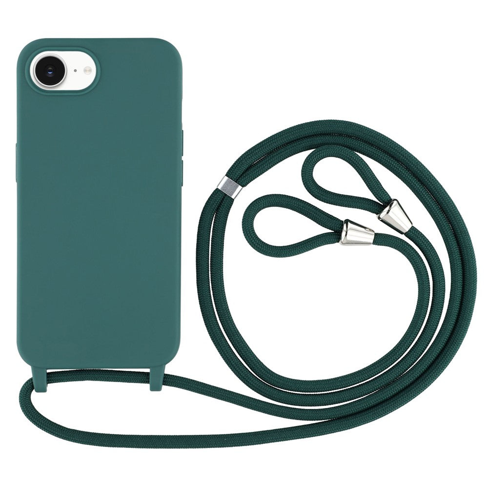 For iPhone 17th / 16th Case TPU Soft Shockproof Phone Cover with Adjustable Lanyard