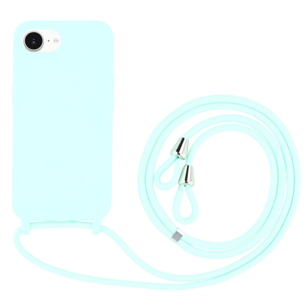 For iPhone 17th / 16th Case TPU Soft Shockproof Phone Cover with Adjustable Lanyard