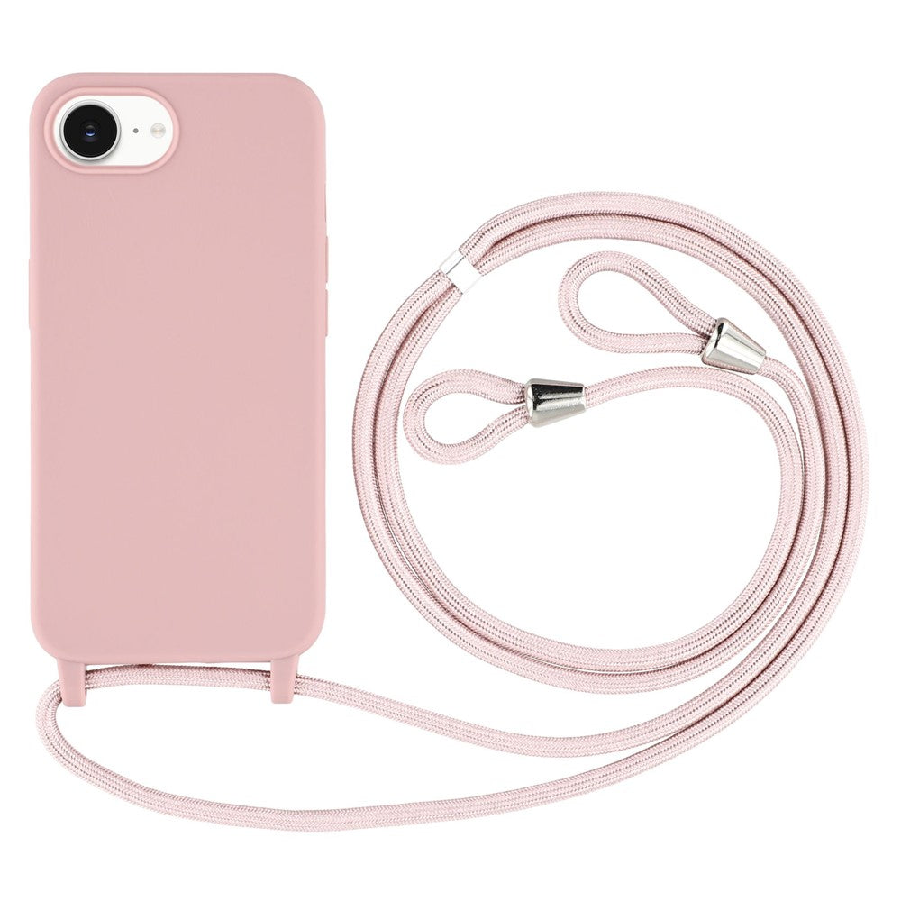 For iPhone 17th / 16th Case TPU Soft Shockproof Phone Cover with Adjustable Lanyard