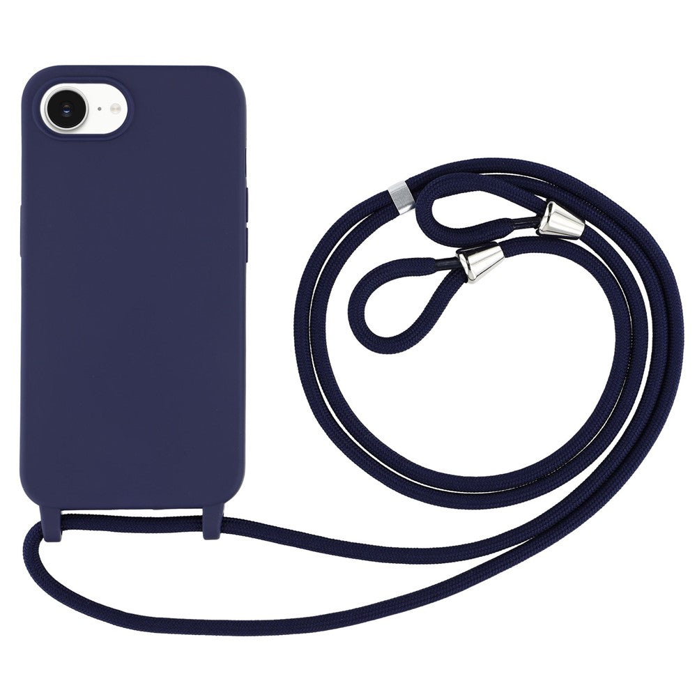 For iPhone 17th / 16th Case TPU Soft Shockproof Phone Cover with Adjustable Lanyard