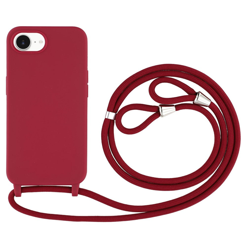 For iPhone 17th / 16th Case TPU Soft Shockproof Phone Cover with Adjustable Lanyard