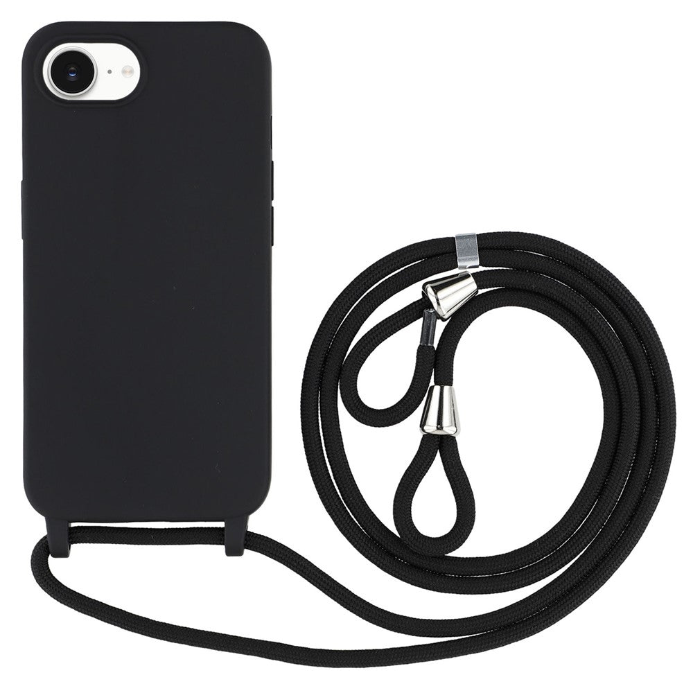 For iPhone 17th / 16th Case TPU Soft Shockproof Phone Cover with Adjustable Lanyard