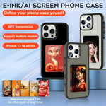 For iPhone 15 Pro Max E-Ink Case 4 inch HD 4 Colors Phone Cover Supports NFC Transfer DIY Pictures