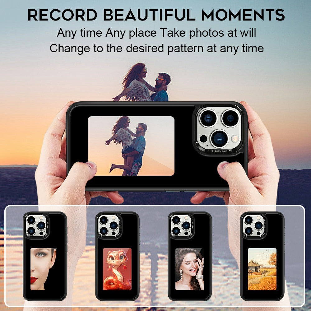 For iPhone 15 Pro Max E-Ink Case 4 inch HD 4 Colors Phone Cover Supports NFC Transfer DIY Pictures