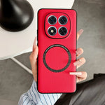 For Xiaomi Redmi Note 14 Pro 5G / Poco X7 5G Magnetic Case Anti-Drop PU Leather+TPU Cover