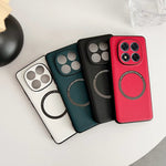 For Xiaomi Redmi Note 14 Pro 5G / Poco X7 5G Magnetic Case Anti-Drop PU Leather+TPU Cover