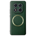 Xiaomi Redmi Note 14 Pro 5G / Poco X7 5G Magnetiskt Skal Litchi Texture PU-läder + TPU mobil Baksida