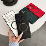 For OnePlus 13 Magnetic Case Anti-Drop PU Leather+TPU Cover