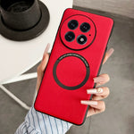 For OnePlus 13 Magnetic Case Anti-Drop PU Leather+TPU Cover