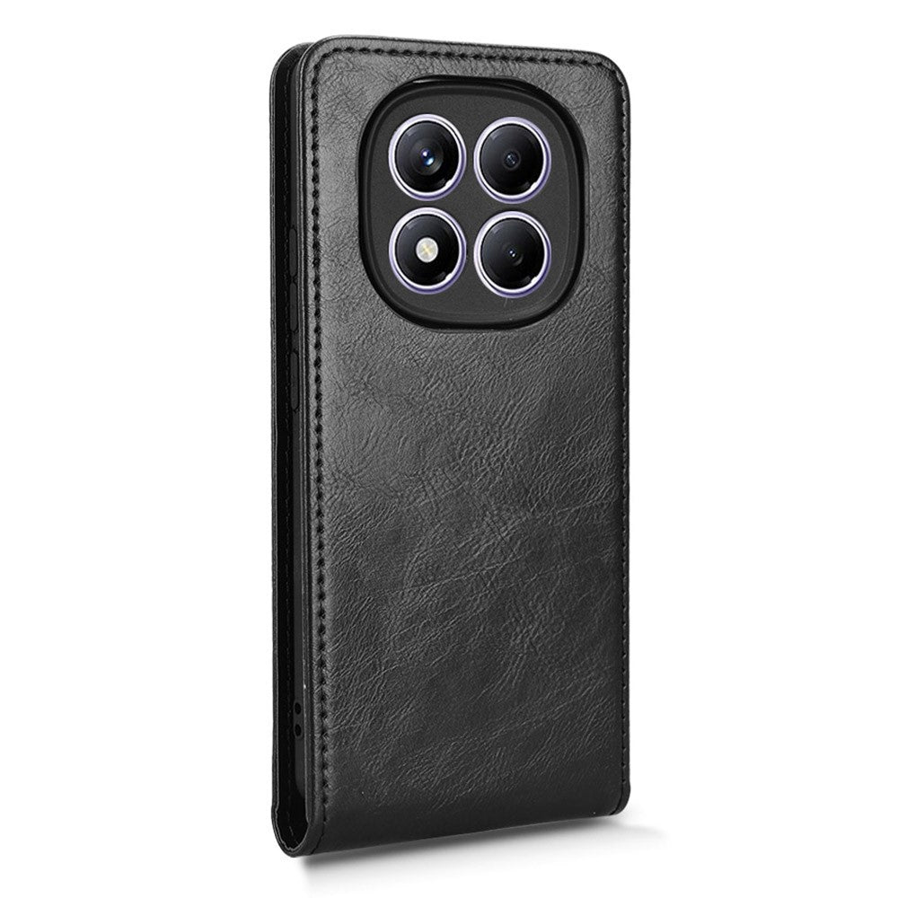 For Xiaomi Redmi Note 14 Pro 4G Case with Card Slot Magnetic Vertical Flip Leather Phone Cover
