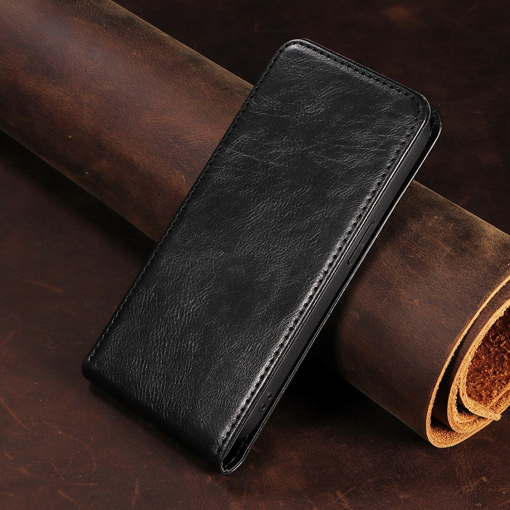 For Xiaomi Redmi Note 14 Pro 4G Case with Card Slot Magnetic Vertical Flip Leather Phone Cover