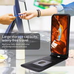 For Xiaomi Redmi Note 14 Pro 4G Case with Card Slot Magnetic Vertical Flip Leather Phone Cover