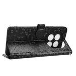 For Xiaomi Redmi Note 14 Pro 4G Wallet Case Dot Pattern Imprint PU Leather Phone Cover