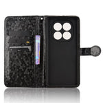 For Xiaomi Redmi Note 14 Pro 4G Wallet Case Dot Pattern Imprint PU Leather Phone Cover