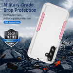 Samsung Galaxy A15 4G / 5G-skal PC + TPU militärklassat fallskyddande mobilskal
