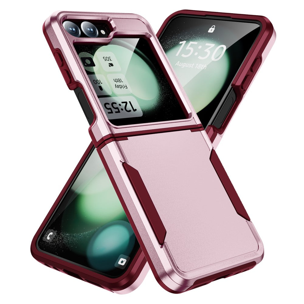 Samsung Galaxy Z Flip7 FE 5G / Z Flip6 5G-skal PC+TPU militärklassat fallskyddande mobilskal