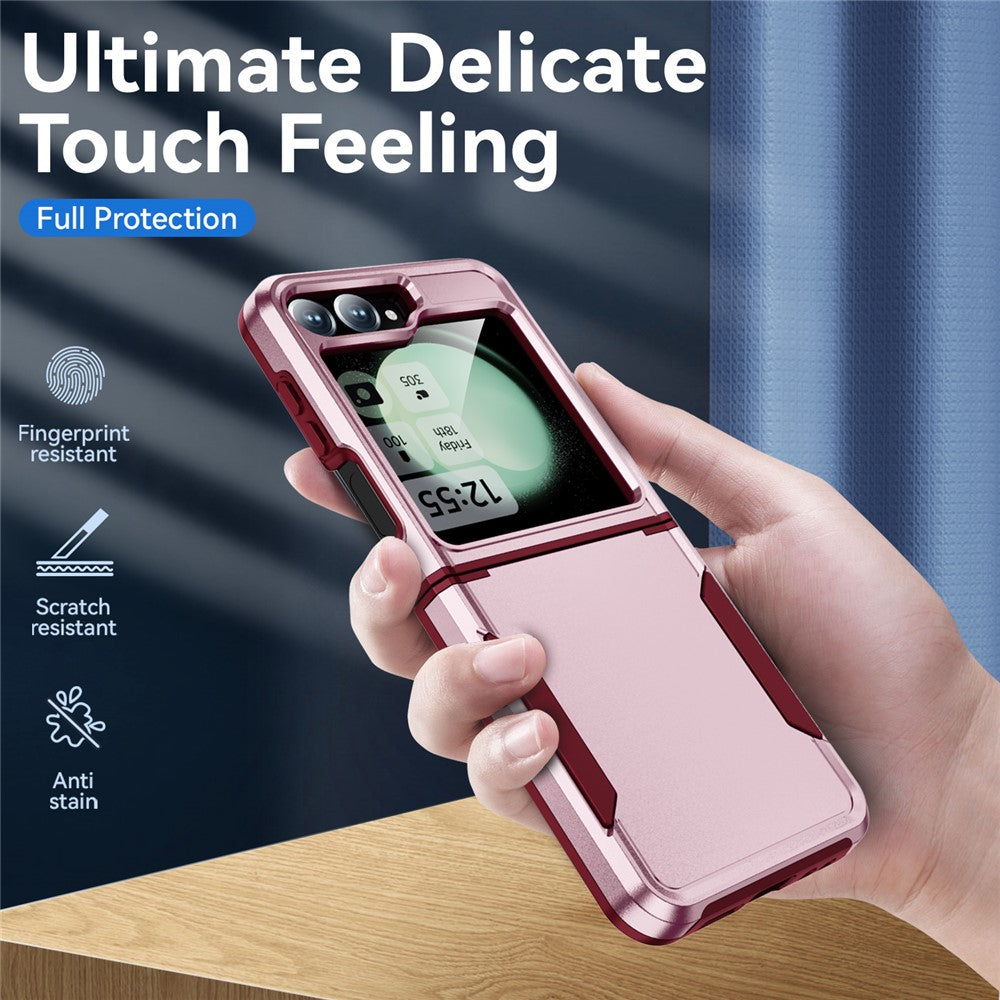 Samsung Galaxy Z Flip7 FE 5G / Z Flip6 5G-skal PC+TPU militärklassat fallskyddande mobilskal